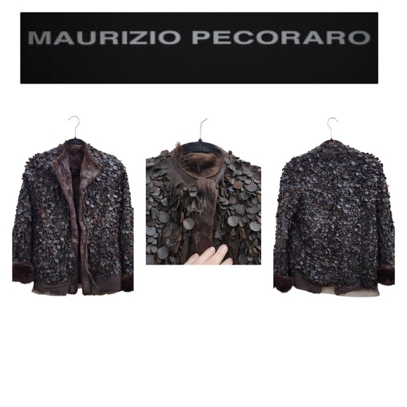 MAURIZIO PECORARO MILANG Reversible jacket made of natural rabbit fur  S… - Picture 2 of 16